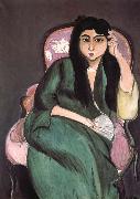 Henri Matisse Green woman oil